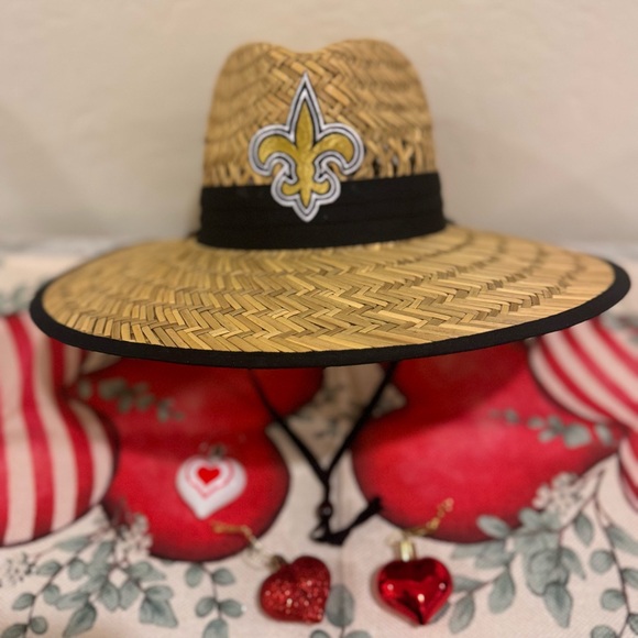 🏈 SAINTS Straw Hat 🏈 - Picture 1 of 7